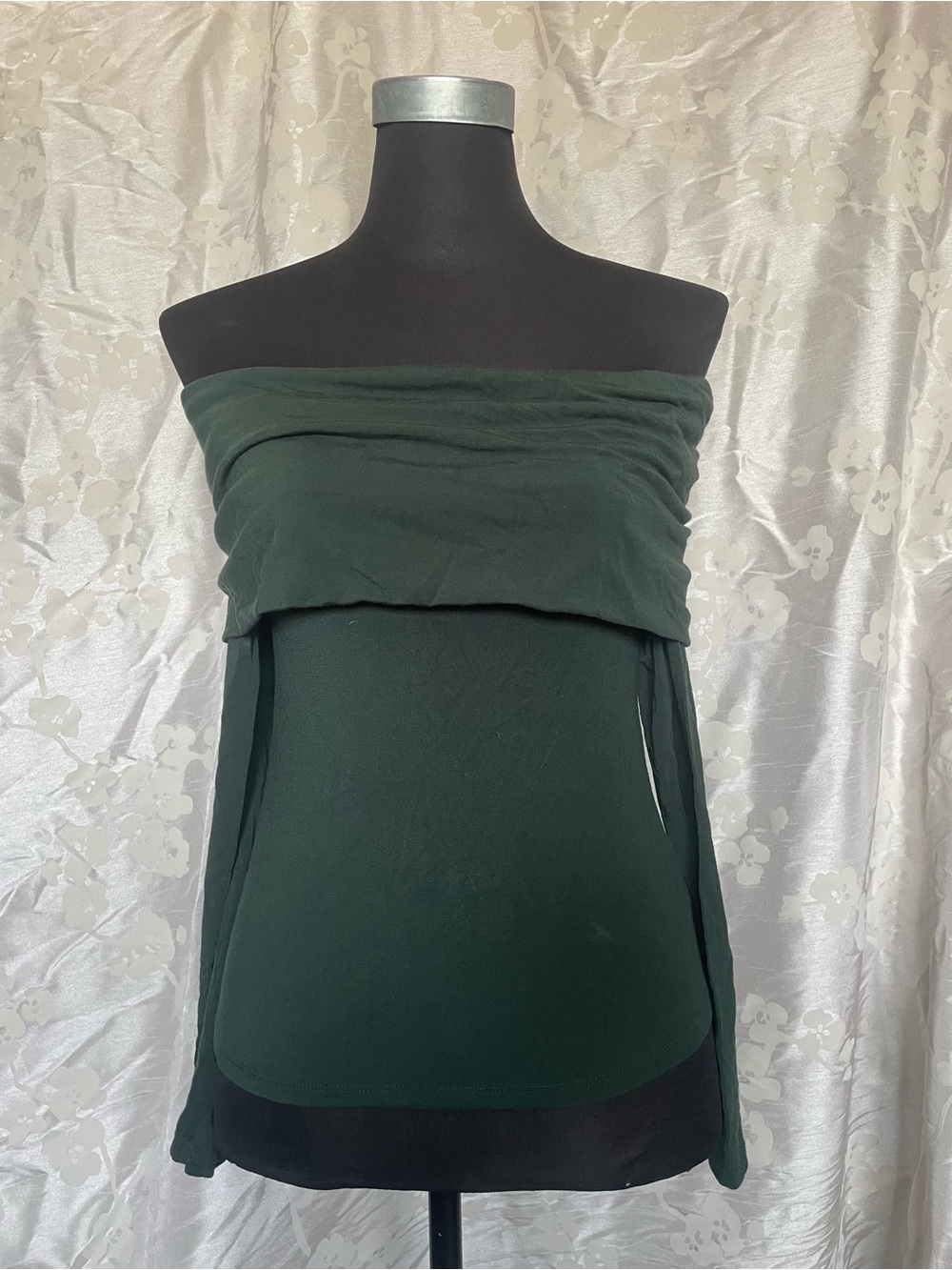 Babaton Off-Shoulder Forest Green Top